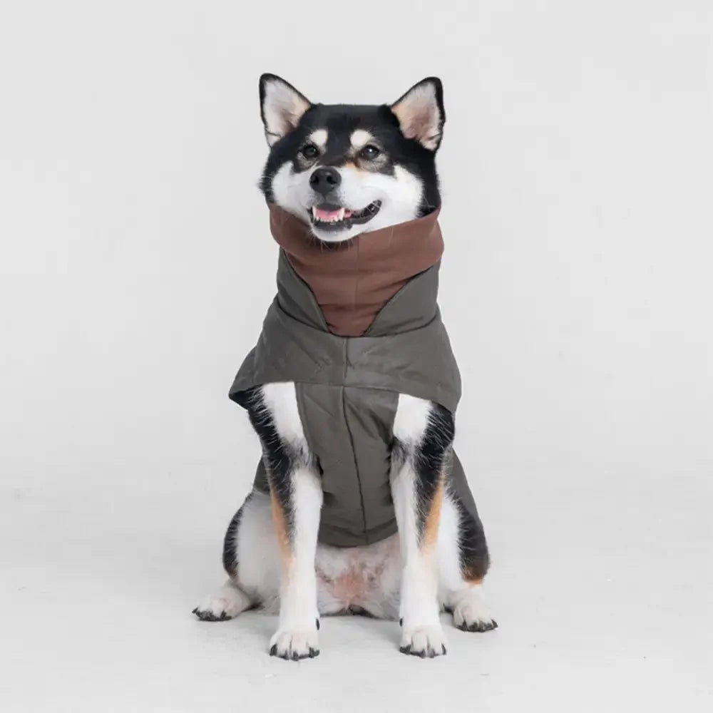 High-Neck Quilted Dog Vest – Warm Fashion Winter Coat